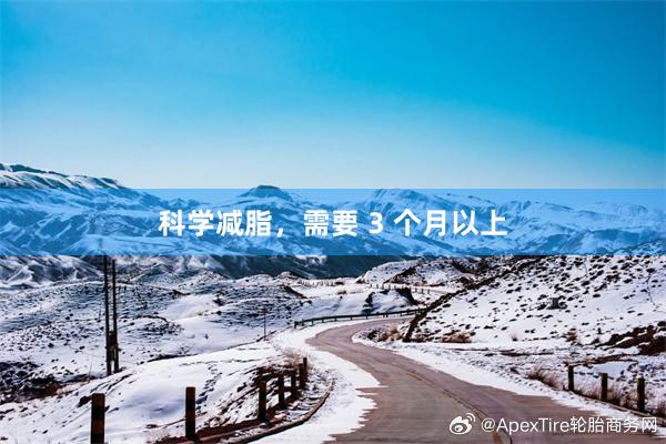 科学减脂，需要 3 个月以上